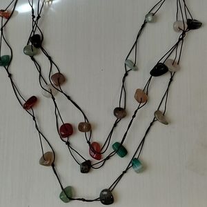 3 layered Stone necklace